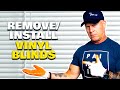 How To Remove & Install Vinyl Blinds.  DIY Blind installation and Removal Tips.