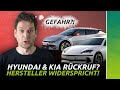 Haben die eautos von kia  hyundai ein sicherheitsproblem