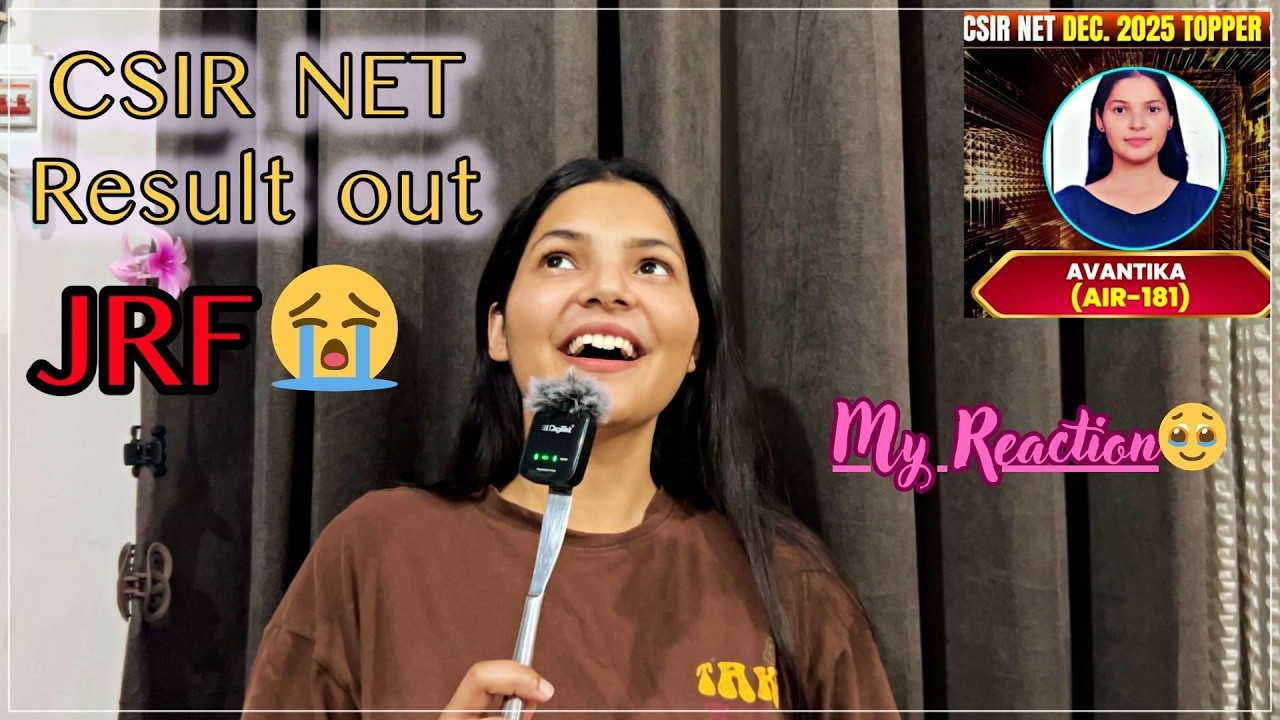 From *Self Doubt* to csir net jrf  *qualified*📚| My Real story as  an ASPIRANT🙇‍♀️ #csirnet #result