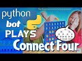 Python Bot Plays Connect Four (using Minimax and some heuristics)