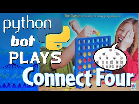 Python Bot Plays Connect Four (Minimax اور کچھ heuristics کا استعمال کرتے ہوئے)