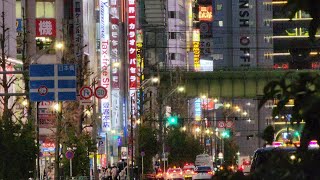 夕暮れ時の秋葉原 - 4K60fps