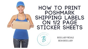 How to Print Poshmark Shipping Labels on Half Page Sticker Sheets