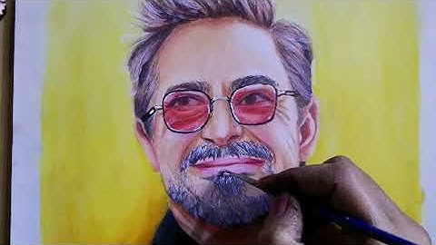 Part - 2 Tony stark drawing with colour pencils// How to draw tony stark step by step for beginners