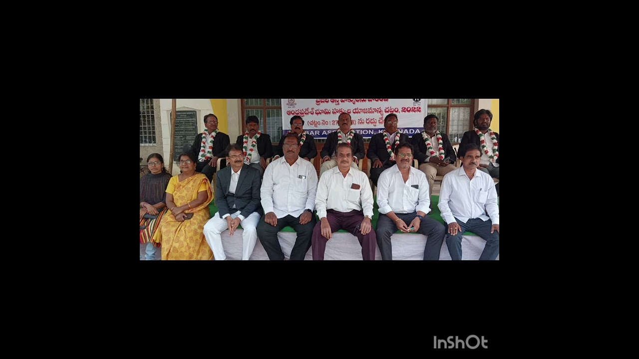 Bar Association of Kakinada in Agitation against AP Land Title Act