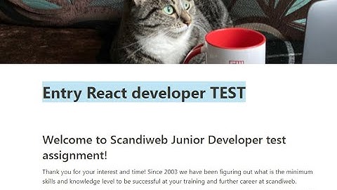 scandiweb react entry task