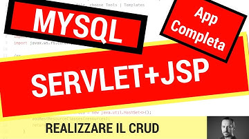 Realizzare il CRUD in una webapp Glassfish con JSP e Servlet Java