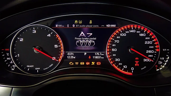 Audi A7 C7 (4G) needle sweep activation