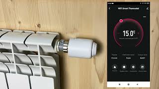 Установка и подключение умный wifi термоголовки для радиатора PS-Link TRV603 с питанием от батареек