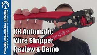 CK automatic wire stripper review and demo. How to use C.K cable stripper.