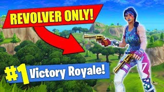 REVOLVER ONLY CHALLENGE in Fortnite Battle Royale