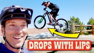 MOUNTAIN BIKE DROPS WITH LIPS | Over40 MTB Skills