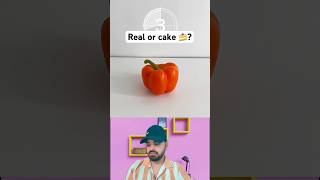 LET'S PLAY REAL VS CAKE CHALLENGE GUYS 🤔|| PART-43 #shorts #viral #trending #cake #satisfying #usa