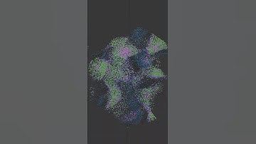 Particles Dancing Material Preview #satisfying #blender #3danimation #blender3d#relax #particles