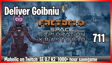 ⚙️Factorio Space Exploration 0.7 & Krastorio 2 Mod✅🏭➡️Goibniu Delivery Cannon new base layout x711