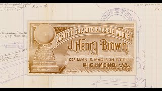 Grave Artistry: New Findings from the J. Henry Brown Order Books