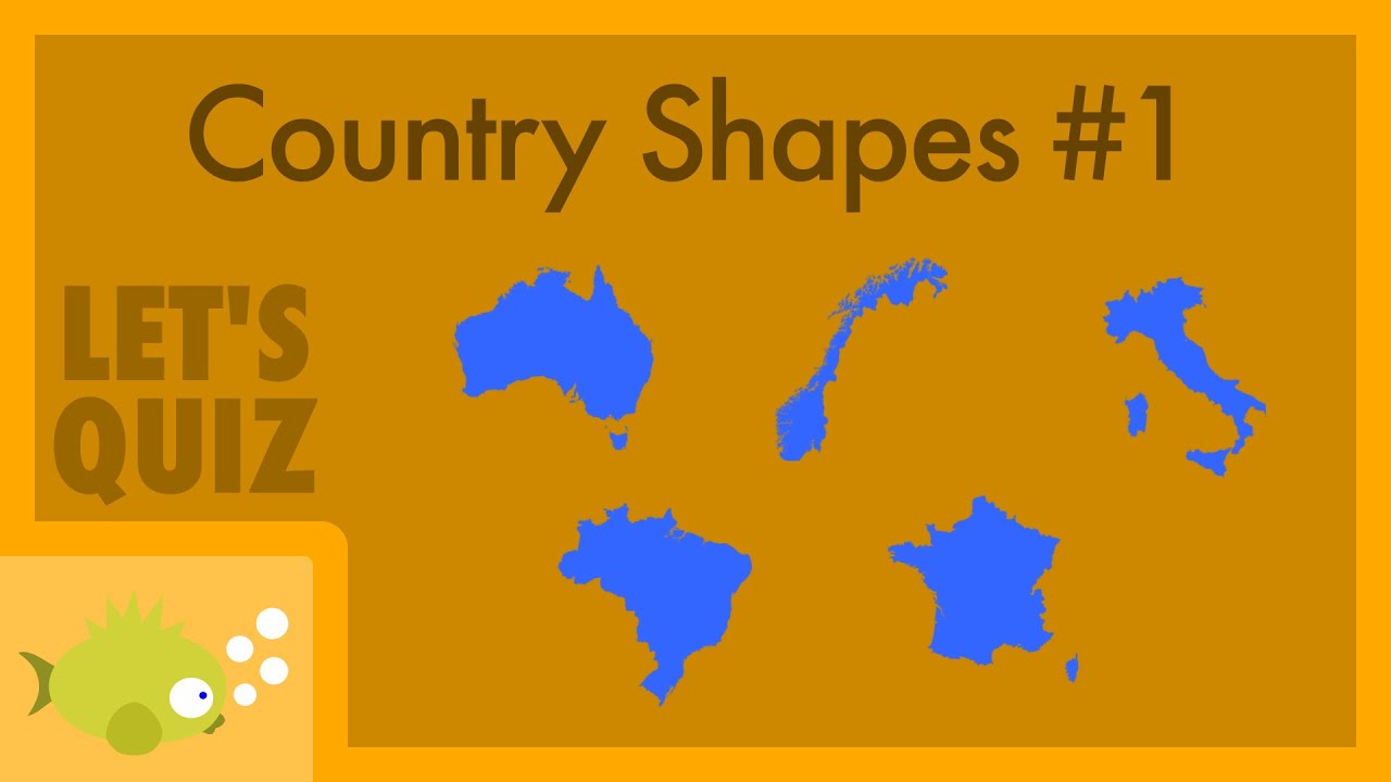 Guess The Country Shapes 1 Let S Quiz Youtube