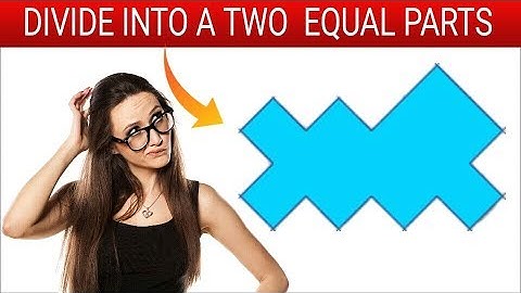 HOW TO DIVIDE INTO A TWO EQUAL PARTS ?? (MATH PUZZLE MANIA )