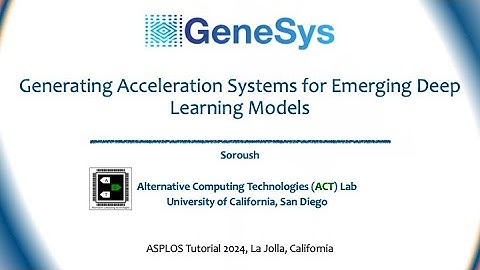 GeneSys Tutorial | ASPLOS 2024 | Architecture