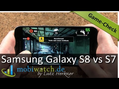 Samsung Galaxy S8 vs S7 Game Review: How Smoothly Do Games Run | Test, German