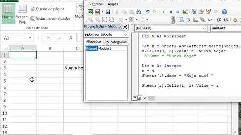Sheets y Variables Integer en Macros VBA Excel