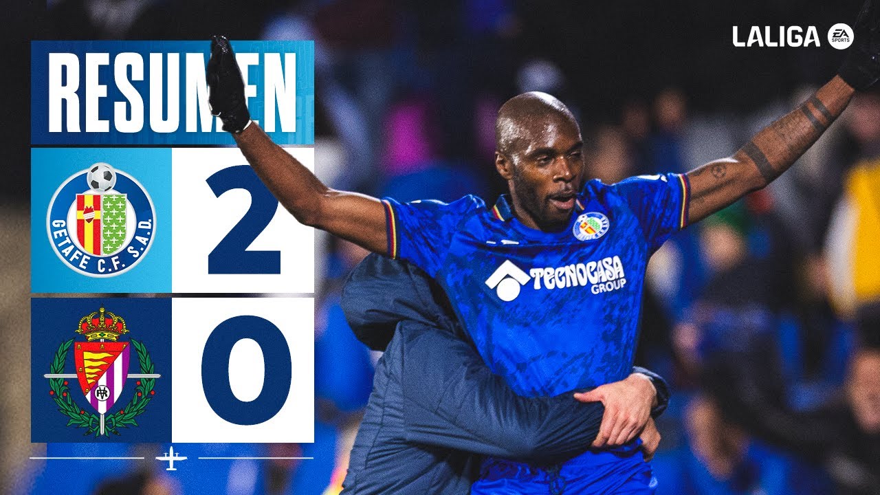 RESUMEN GETAFE CF 2 - 0 REAL VALLADOLID | LALIGA EASPORTS - YouTube