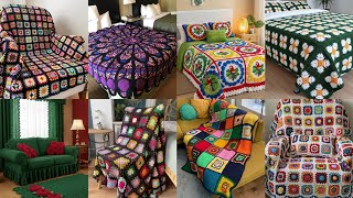 Most beautiful &amp; attractive crochet handmade items and ideas ||Home decor ideas||Blanket||Bed Covers