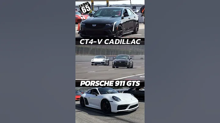 CT4 BLACKWING VS 911 GTS🏁 #viral #cartok #blackwing #porsche #cadillac #race #racing #shorts #fyp