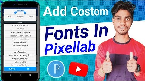 how to add custom fonts in pixellab Il pixellab me font kaise add kare | @ManojDey  thumbnail font