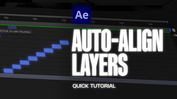 How to Automatically Align Layers in After Effects (Quick Tutorial)