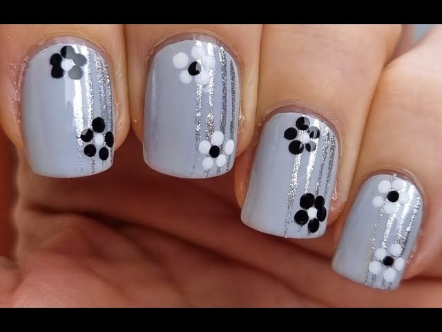 DOTTING TOOL NAIL ART #11 - Easy Purple Dot Nails Idea