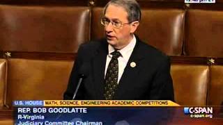 Goodlatte Speaks in Support of "Academic Competition Resolution of 2013"