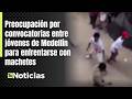 Preocupación por convocatorias entre jóvenes para enfrentarse con machetes - Teleantioquia Noticias