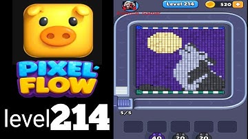 Pixel Flow level 214 Walkthrough Solution