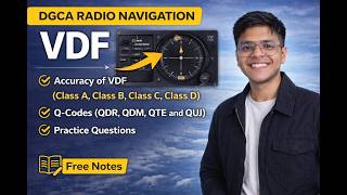 VDF Explained | DGCA Radio Navigation | CPL ATPL Preparation| Practice Questions| Free Notes