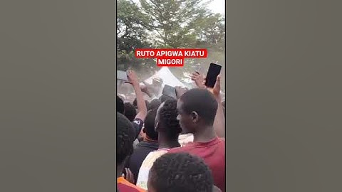 RAIS APIGWA KIATU MIGORI GORI