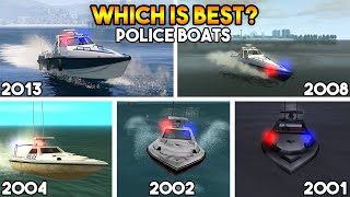 GTA : BEST POLICE BOAT? (GTA 5, GTA4, GTA SAN, GTA VC, GTA 3) screenshot 5