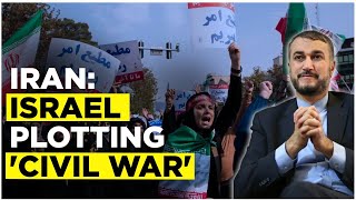 Iran Protests   Iran Accuses Israel West Of Plotting Civil War  Anti Hijab Protest  Tehran