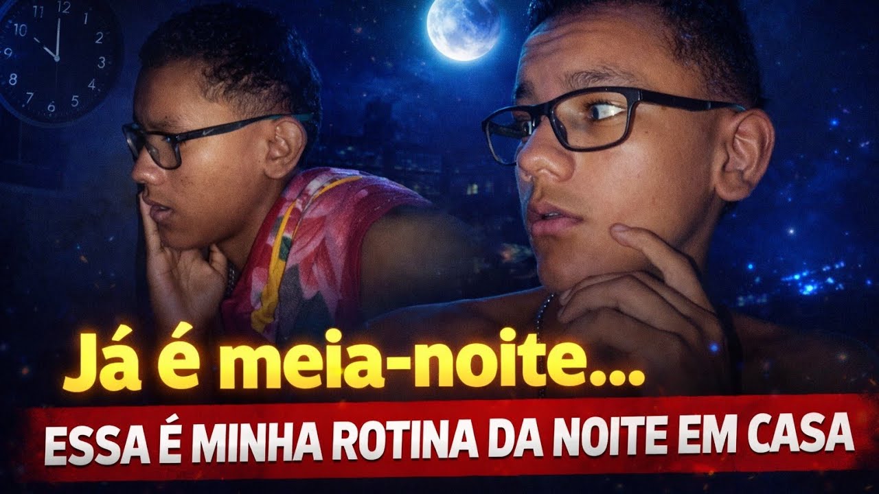 “Já é meia-noite… essa é minha rotina da noite em casa” - YouTube
