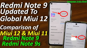 Redmi Note 9 Miui 12 Global Officially Updated