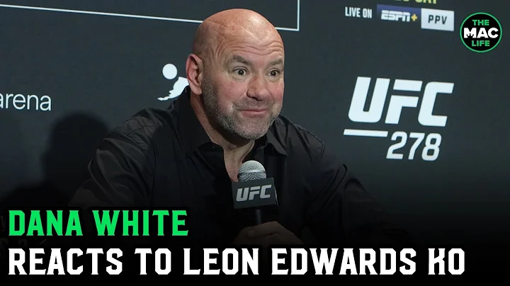 Dana White reacts to Leon Edwards KO Kamaru Usman: "This is the greatest sport in the world"