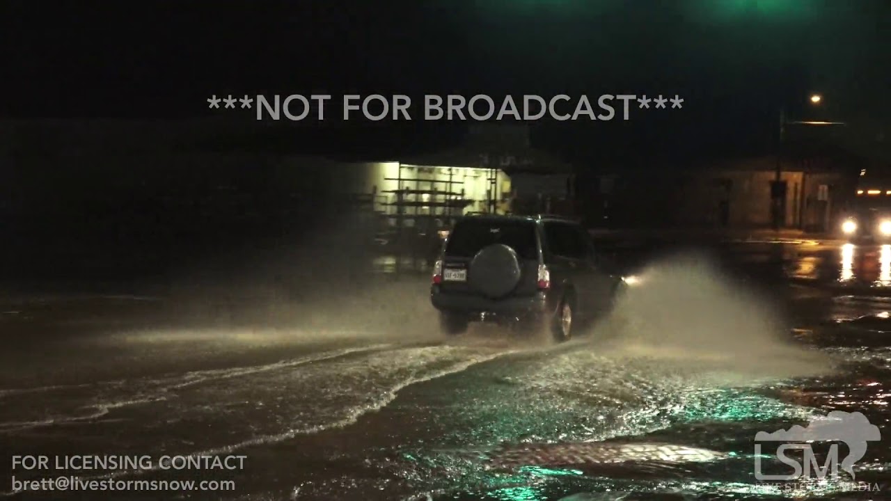 05142018 Estelline and Childress, TX flooding with water rushing over