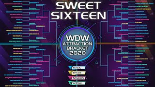 Walt Disney World Attraction Bracket SWEET SIXTEEN - ROUND 3 LIVE!
