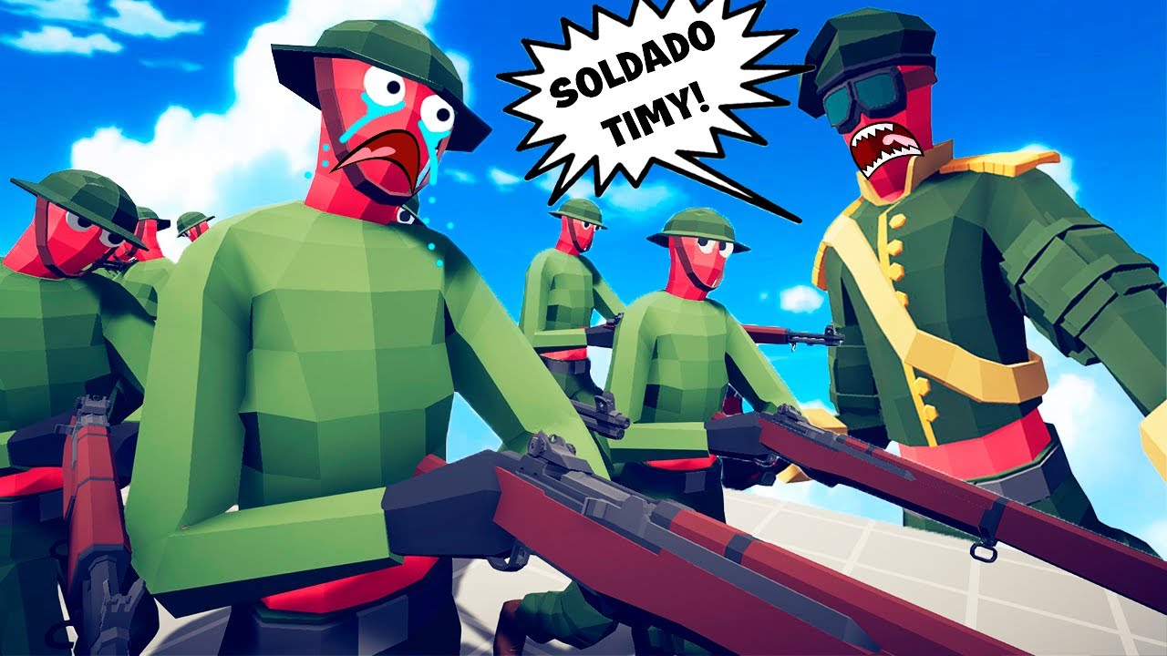EL SOLDADO TIMY VA A LA GUERRA | TOTALLY ACCURATE BATTLE SIMULATOR