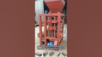 QT4 24 semi automatic vibrated concrete hollow block making machine for 4 inch blocks bricks