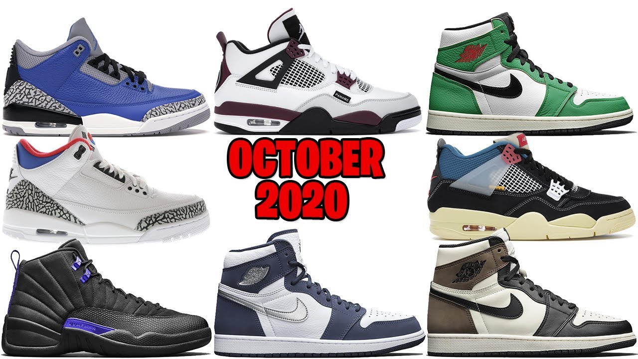 OCTOBER JORDAN DATES (EVERY PAIR SO FAR) - YouTube