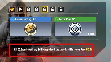 Kill 25 enemies with any smg equipped with the amped and martyrdom perk