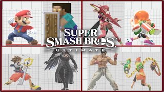 Super Smash Bros. Ultimate: All characters' Parry Poses\/Animations + Fighters Pass Vol. 2 DLC (Zoom)