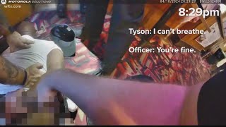 Canton, Ohio police bodycam video of Frank Tyson's death