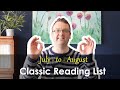 Classic book reading list for patreon july december